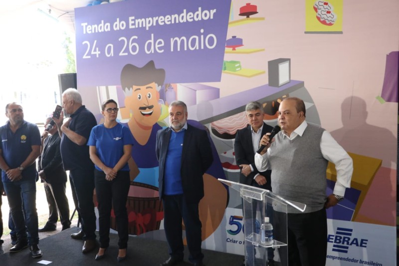 O governador Ibaneis Rocha esteve na abertura do evento | Foto: Renato Alves/Agência Brasília