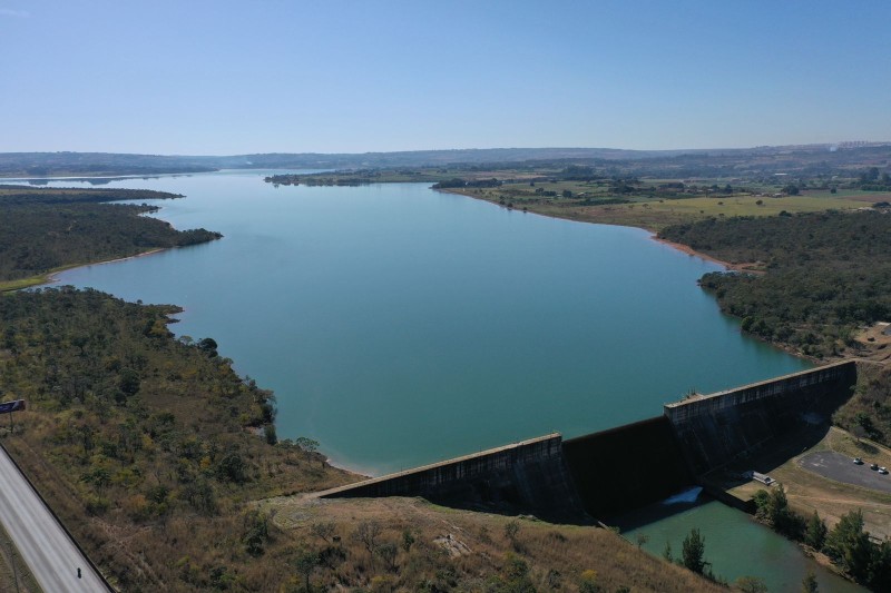 Barragem do Descoberto está com 91,6% do nível de água; ações da Caesb investem em consumo sustentável | Foto: Divulgação/Caesb