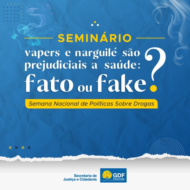 Atividades têm como base a Semana Nacional de Políticas Sobre Drogas || Arte: Sejus