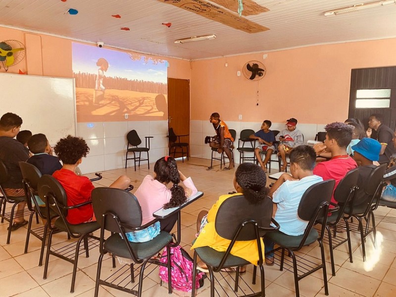 O objetivo é esclarecer, incentivar a reflexão, mostrar a eles o que é trabalho infantil, quais os limites e as consequências dessa prática para o futuro. | Foto Ascom Sedes-DF