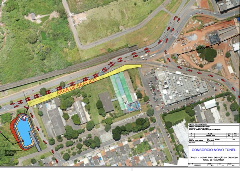 Trecho a ser interditado | Arte: Secretaria de Obras
