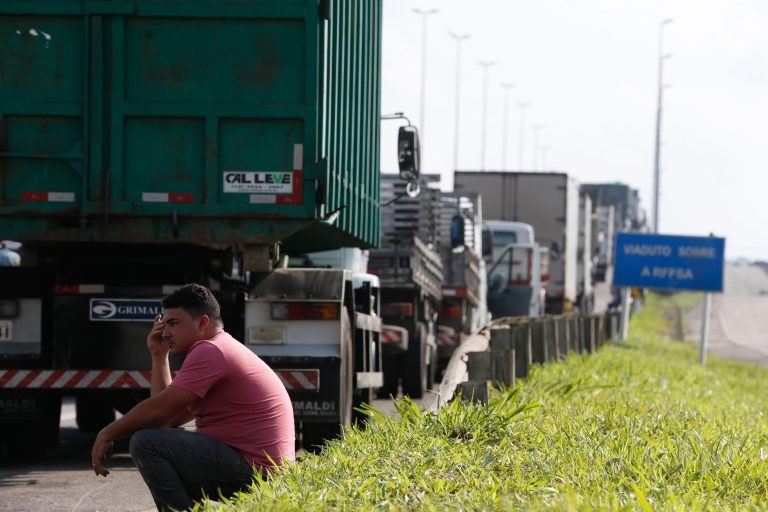 Política de piso do transporte de carga foi uma resposta à greve de caminhoneiros em 2018 - (Foto: Tânia Rêgo/Agência Brasil)