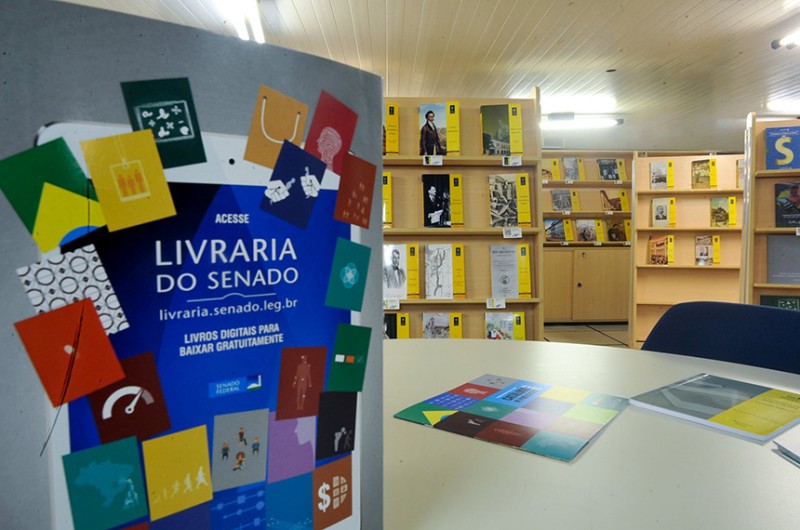 A Livraria do Senado oferece as obras a preço de custo - Jonas Araújo/Núcleo de Intranet