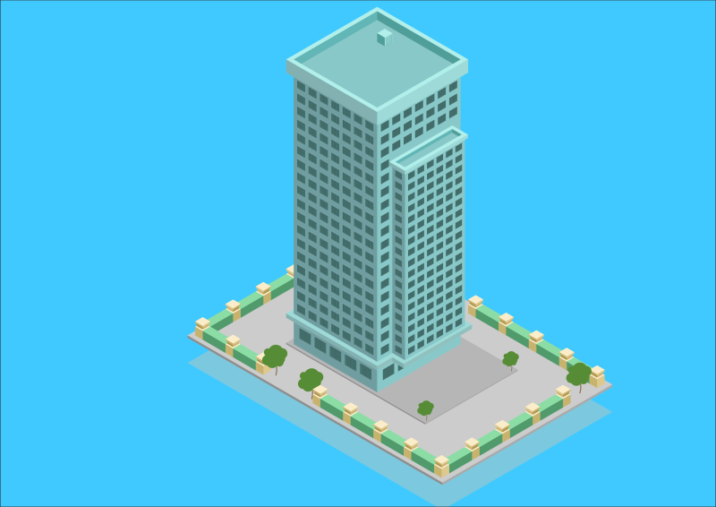 Projeção do prédio: apartamentos terão dois quartos, sala, cozinha e banheiro | Projeção: Codhab