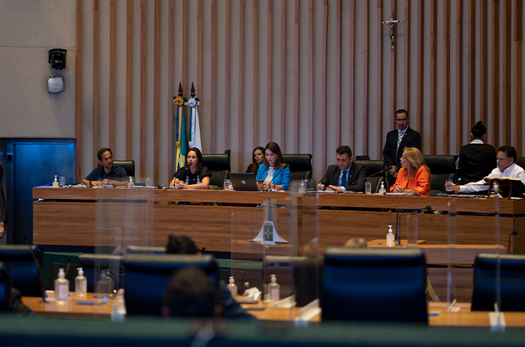 A audiência foi convocada pela deputada distrital Júlia Lucy e contou com a presença do vice-presidente da Fecomércio-DF, Ovídio Maia | Foto: Divulgação Seduh-DF