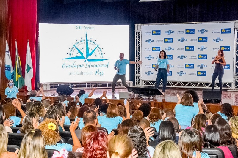 Mais de 700 orientadores da rede pública se reuniram em uma manhã descontraída, participativa e de troca de experiências | Foto: Mary Leal, Ascom/SEEDF